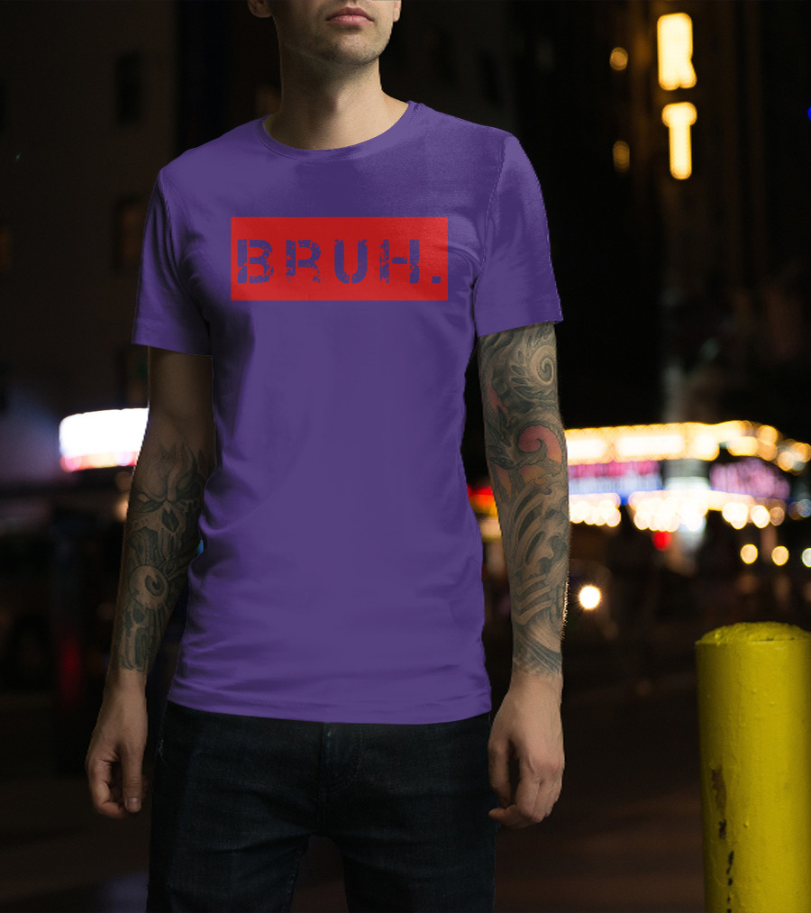 Bruh Meme Funny Saying Brother Teens Greeting T-Shirt