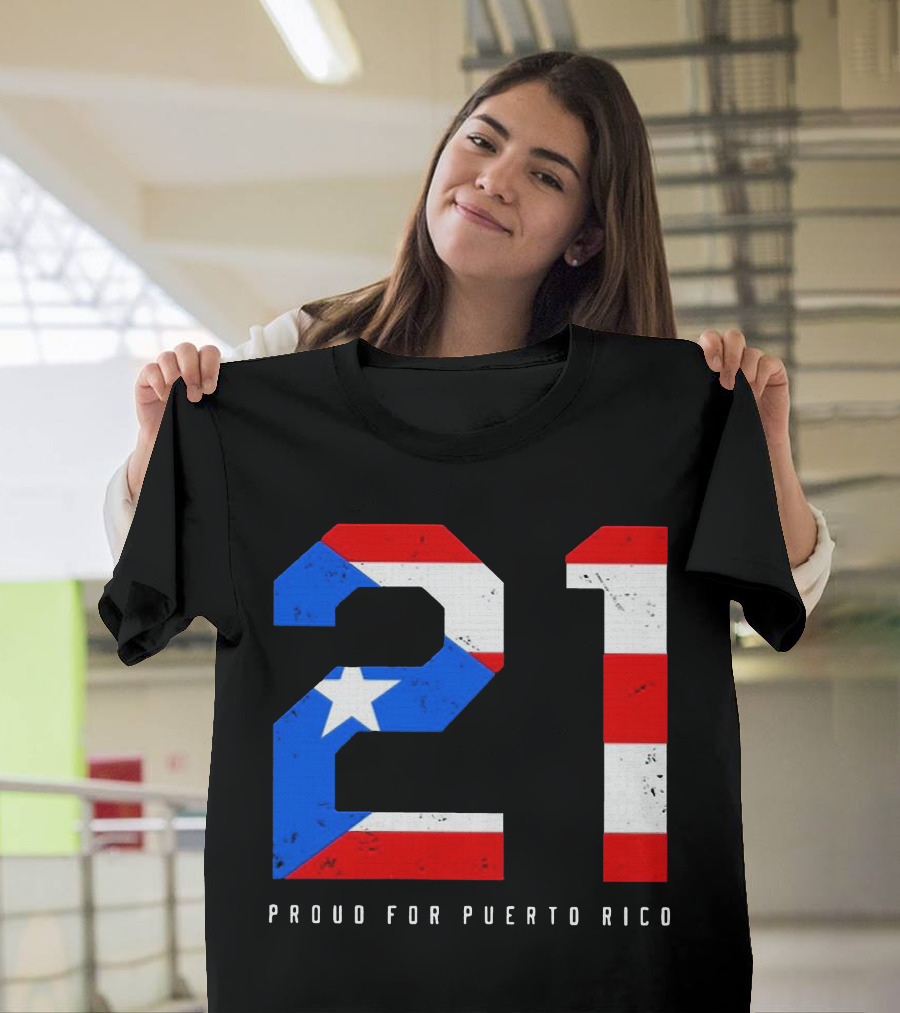 21 Puerto Rico Pride Flag Colors T-Shirt