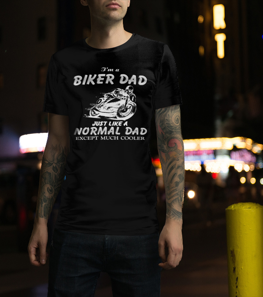 27.Biker Dad 1876 Normal Dad T-Shirt