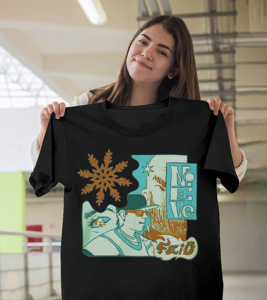 Feid Nieve White Snowflake T-Shirt