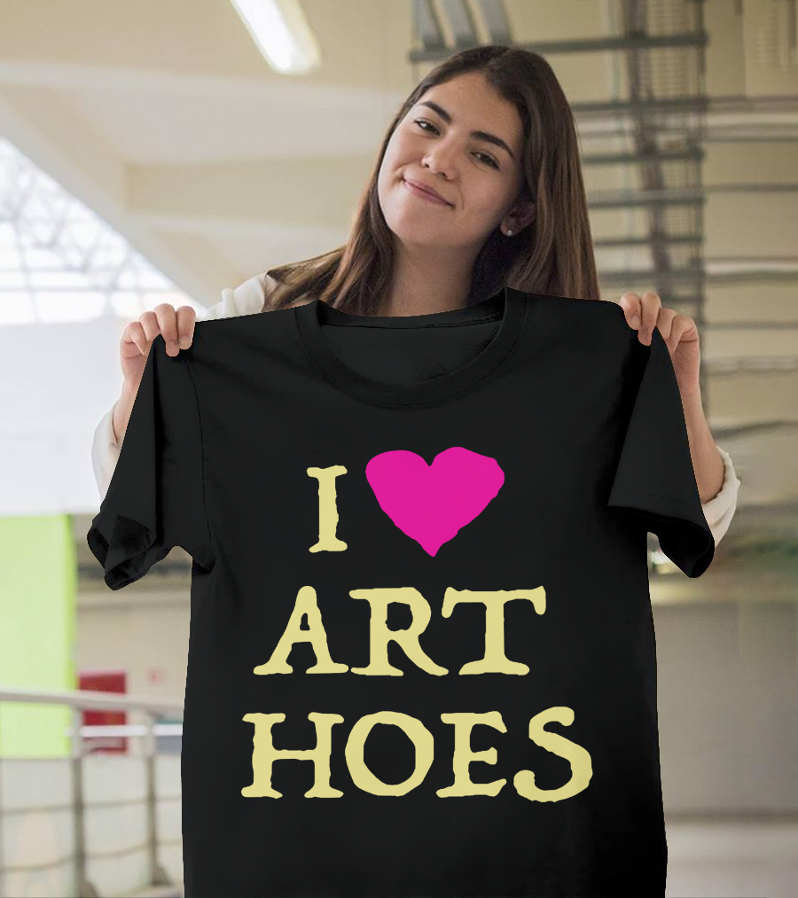I Heart Art Hoes Pink T-Shirt