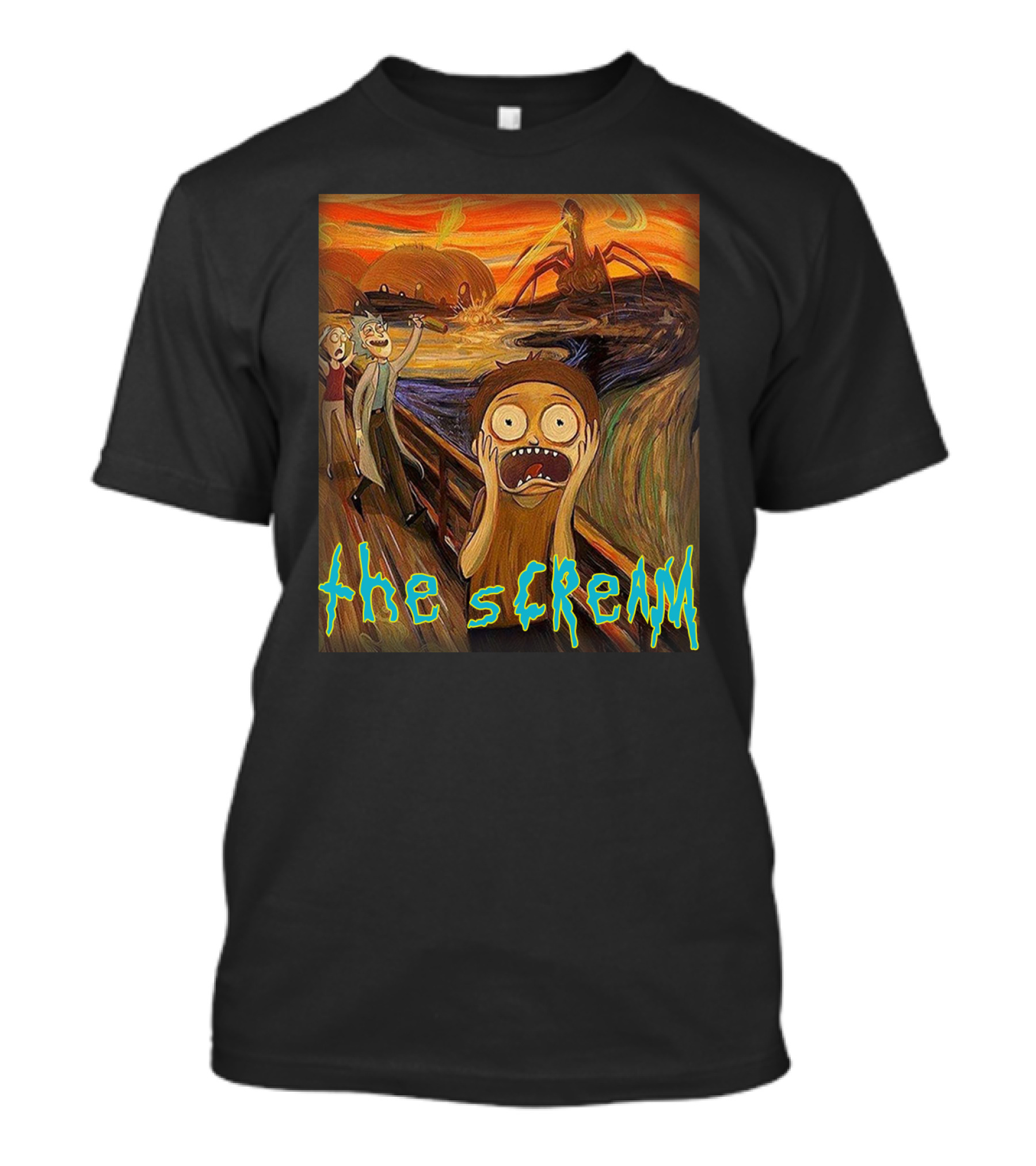 The Scream Rick And Morty Style Mashup T-Shirt
