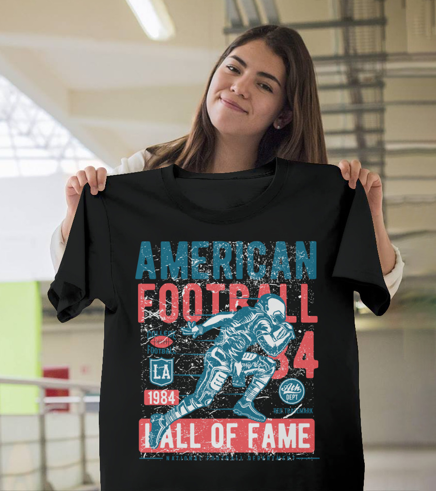 American Football Hall Of Fame 1984 LA Authentic Trademark T-Shirt