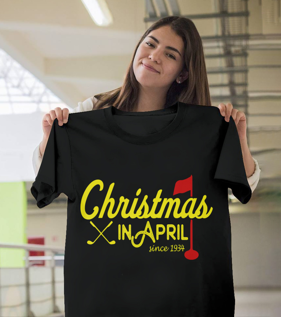 Christmas in April Since 1934 Golf Majors T-Shirt