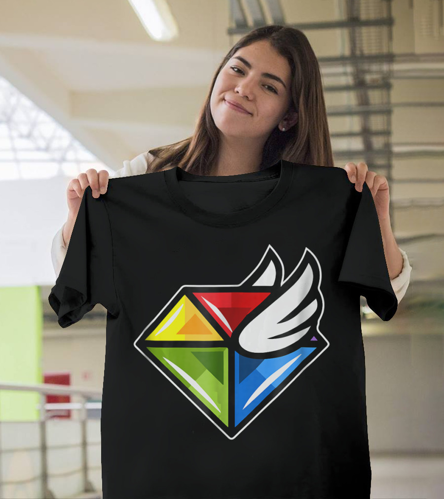 Flying Gem Colorful Icon High Def T-Shirt