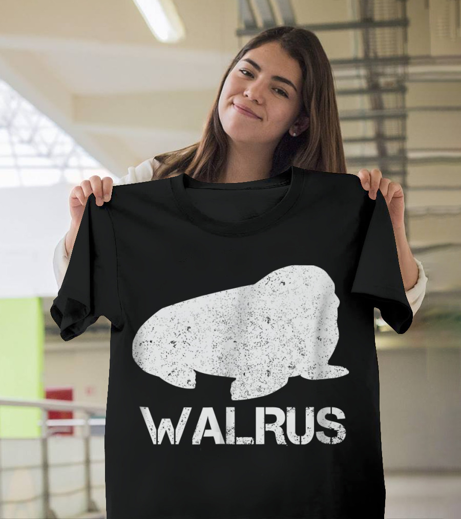 Humorous Walrus Large Marine Mammal T-Shirt