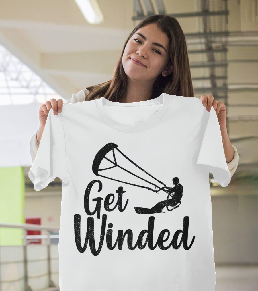Get Winded Kiteboarding Tropal Summer Adventure T-Shirt