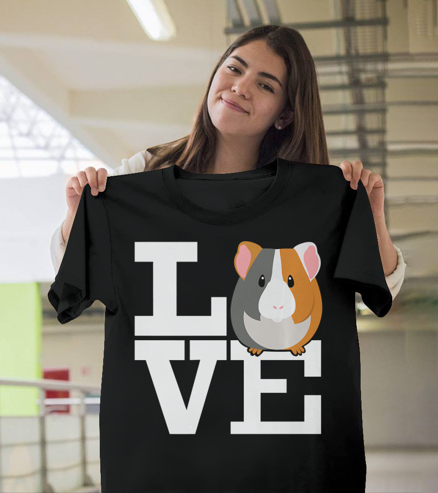 Guinea Pig Love L O V E Iconic T-Shirt