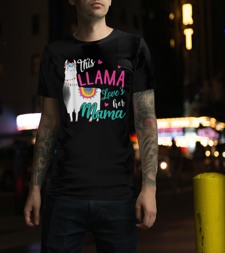 This Llama Loves Her Mama Mother's Day T-Shirt