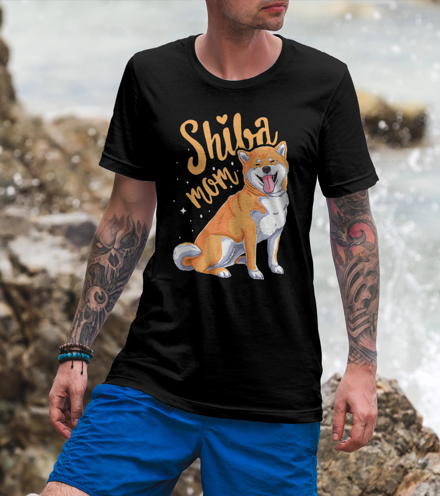 Shiba Inu Mom Funny Dog Lover For Shiba Inu Owner T-Shirt