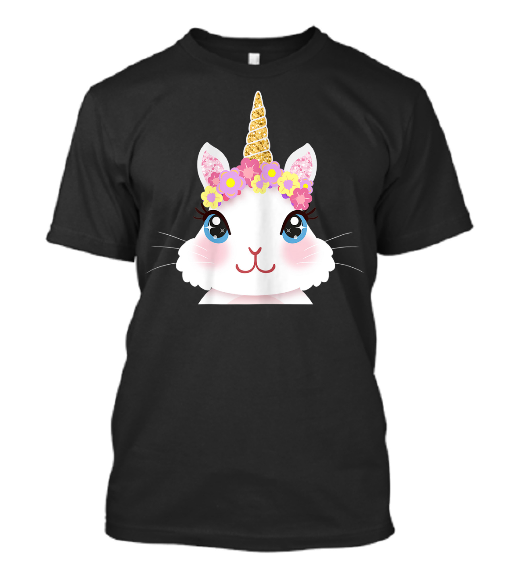 Bunnicorn Cute Bunny Unicorn Flower Crown Easter T-Shirt