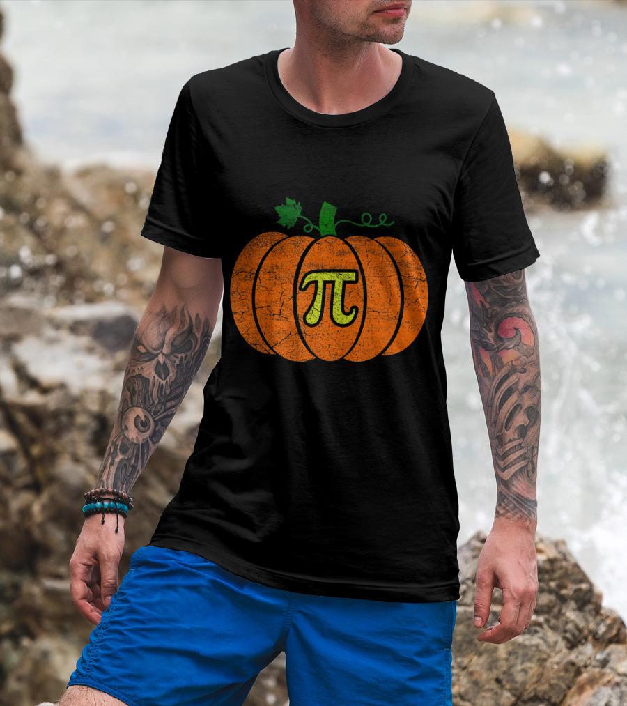 Halloween Pumpkin Pi Pie T-Shirt