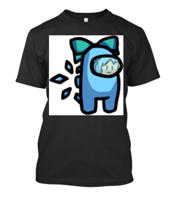Among Us Blue Crewmate With Bow Gamer Girl T-Shirt
