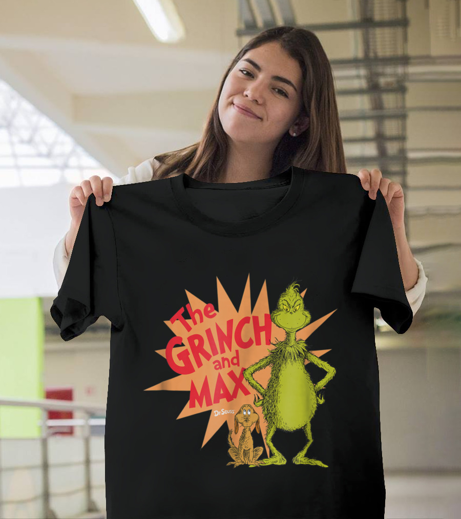 The Grinch and Max Dr. Seuss Burst T-Shirt