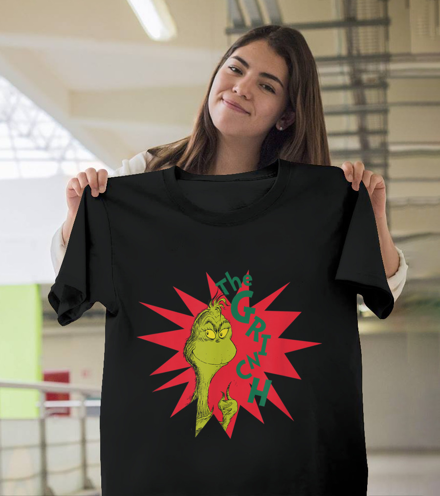 The Grinch Burst Dr. Seuss Starburst T-Shirt