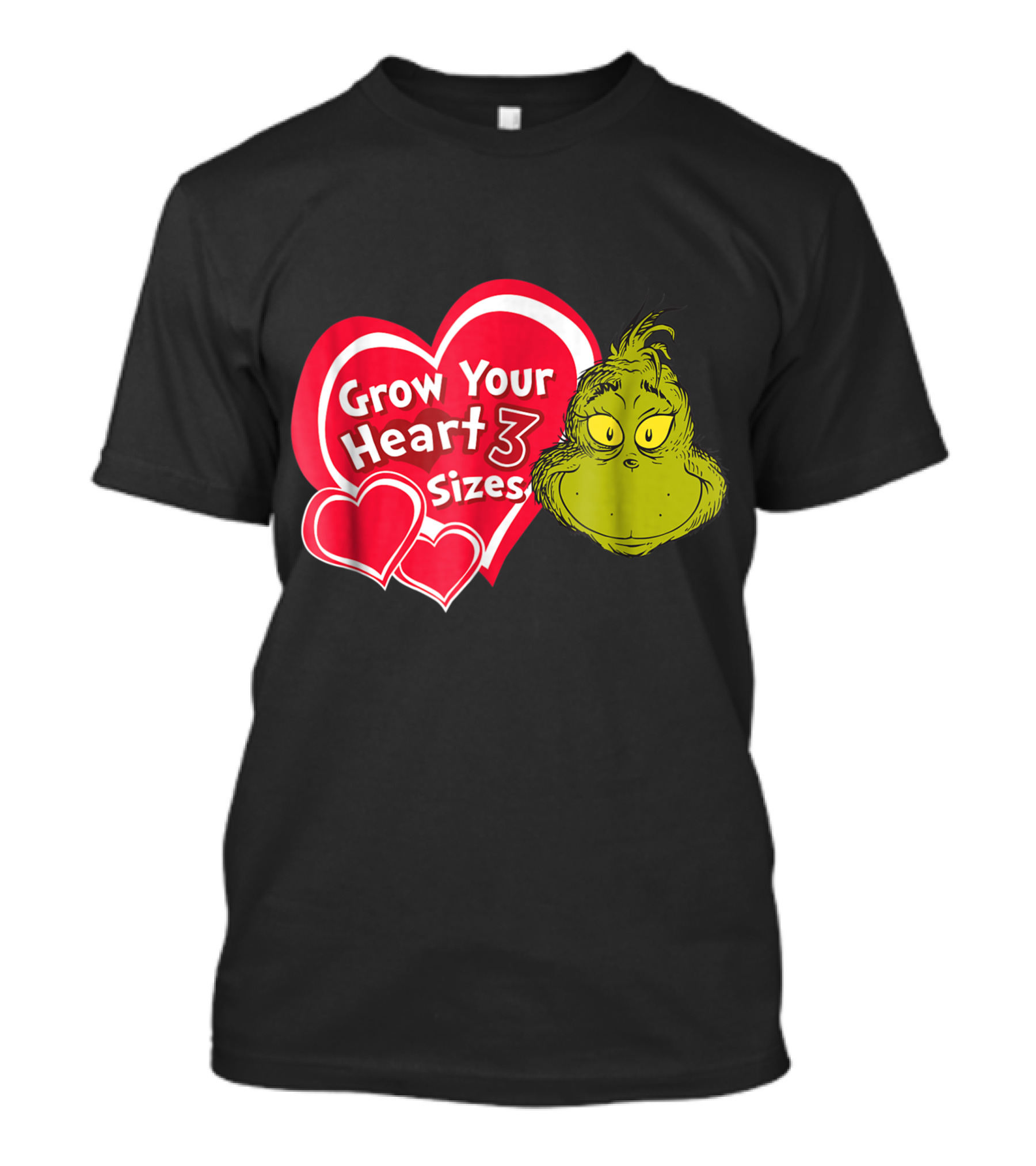 Dr Seuss Grinch Grow Your Heart 3 Sizes T-Shirt