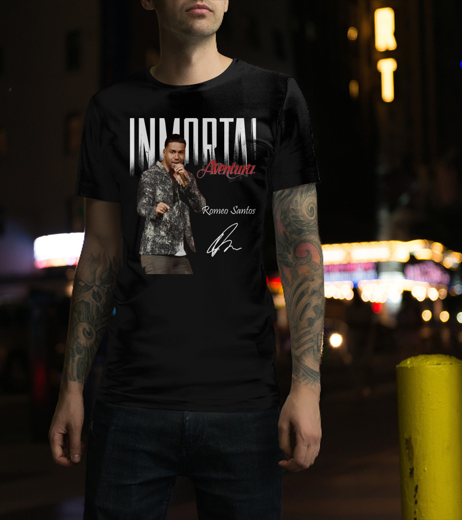 INMORTAL Aventura Romeo Santos Signature T-Shirt