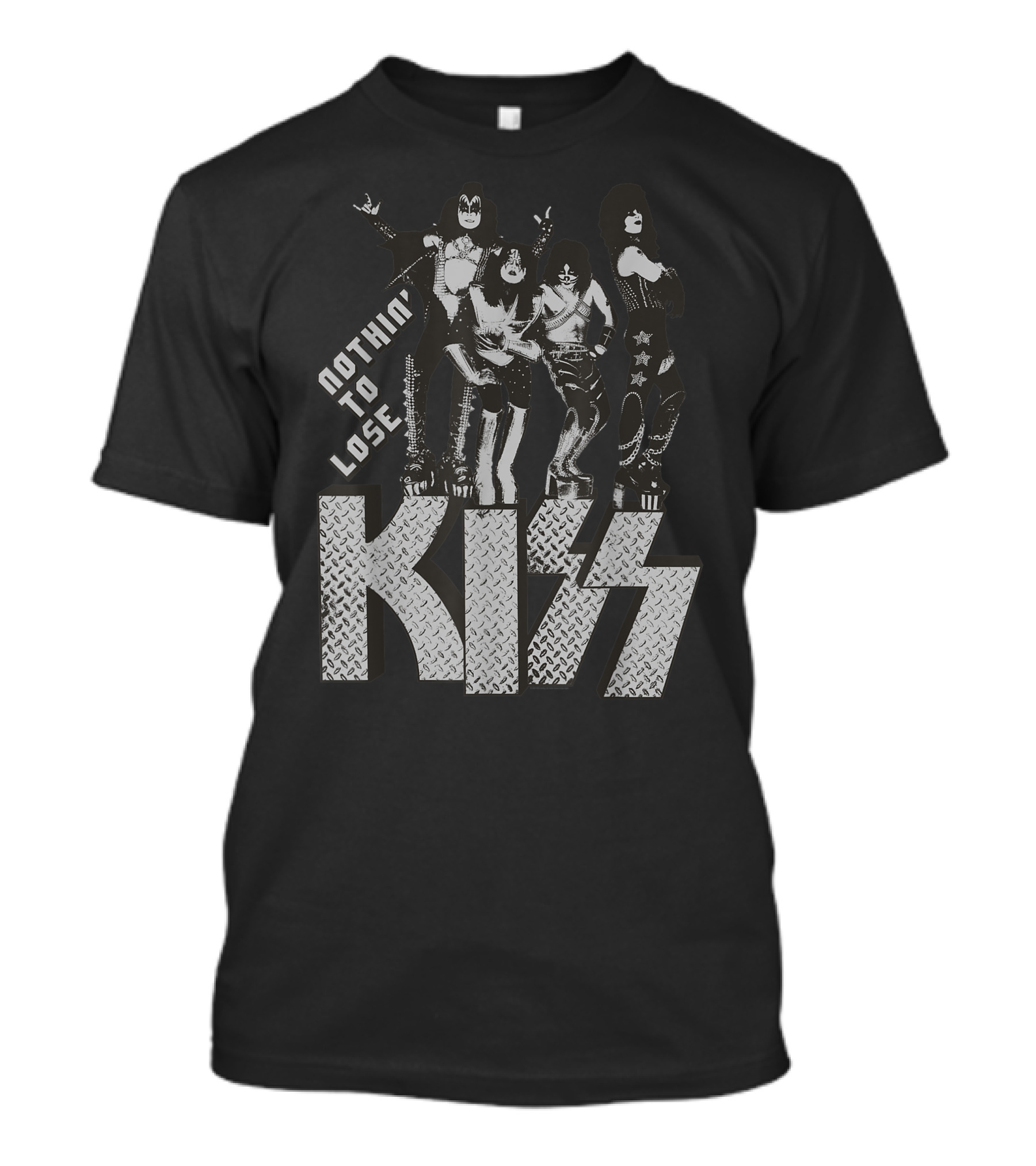 KISS Nothin To Lose Band Members Metallic T-Shirt
