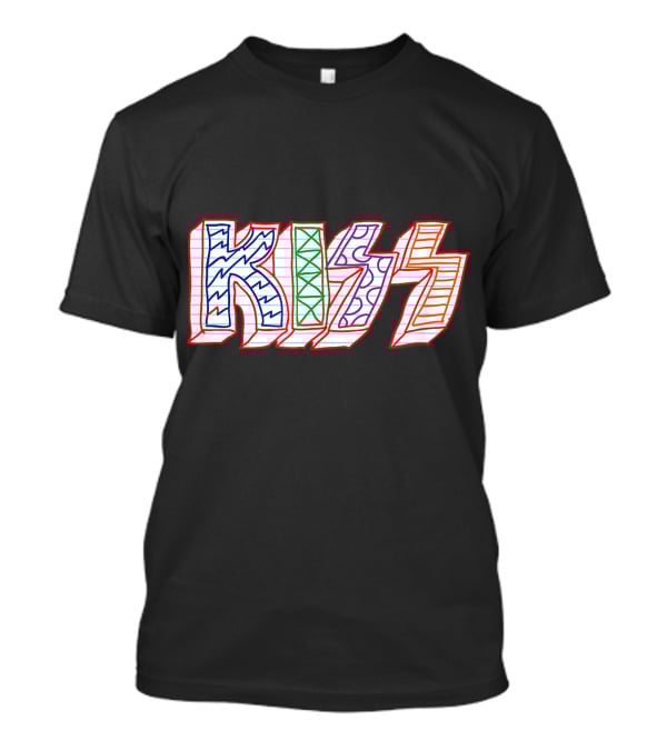 KISS Colorful Sketch Pattern Notebook T-Shirt