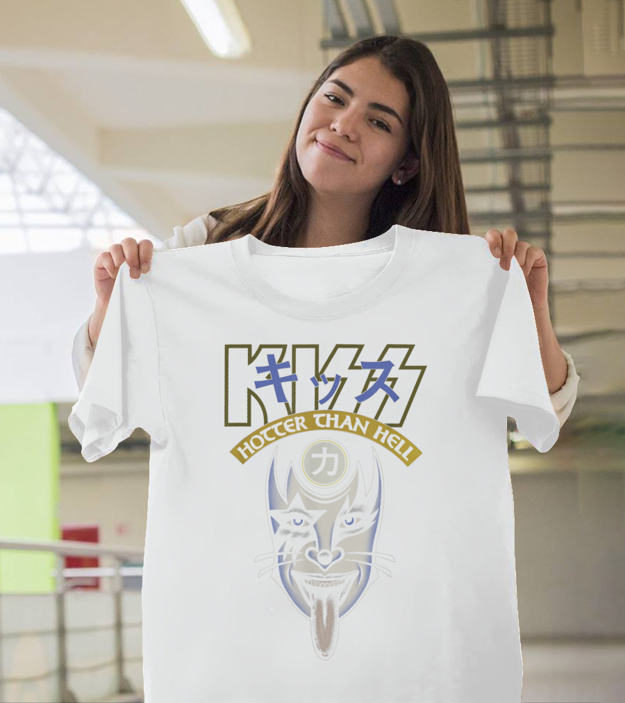 KISS Hotter Than Hell Power Face Iconic T-Shirt