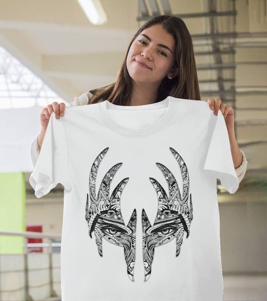 KISS Tribal Demon Mask Face T-Shirt