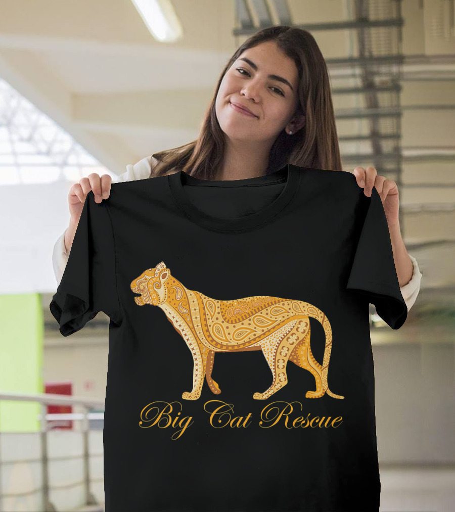Big Cat Rescue Art Deco Leopard T-Shirt