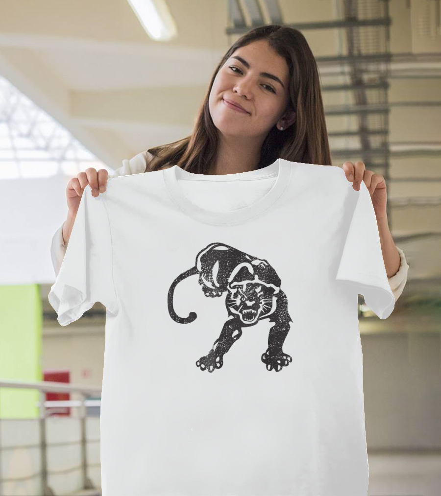 Big Texas Distressed Vintage Panthers Mascot T-Shirt