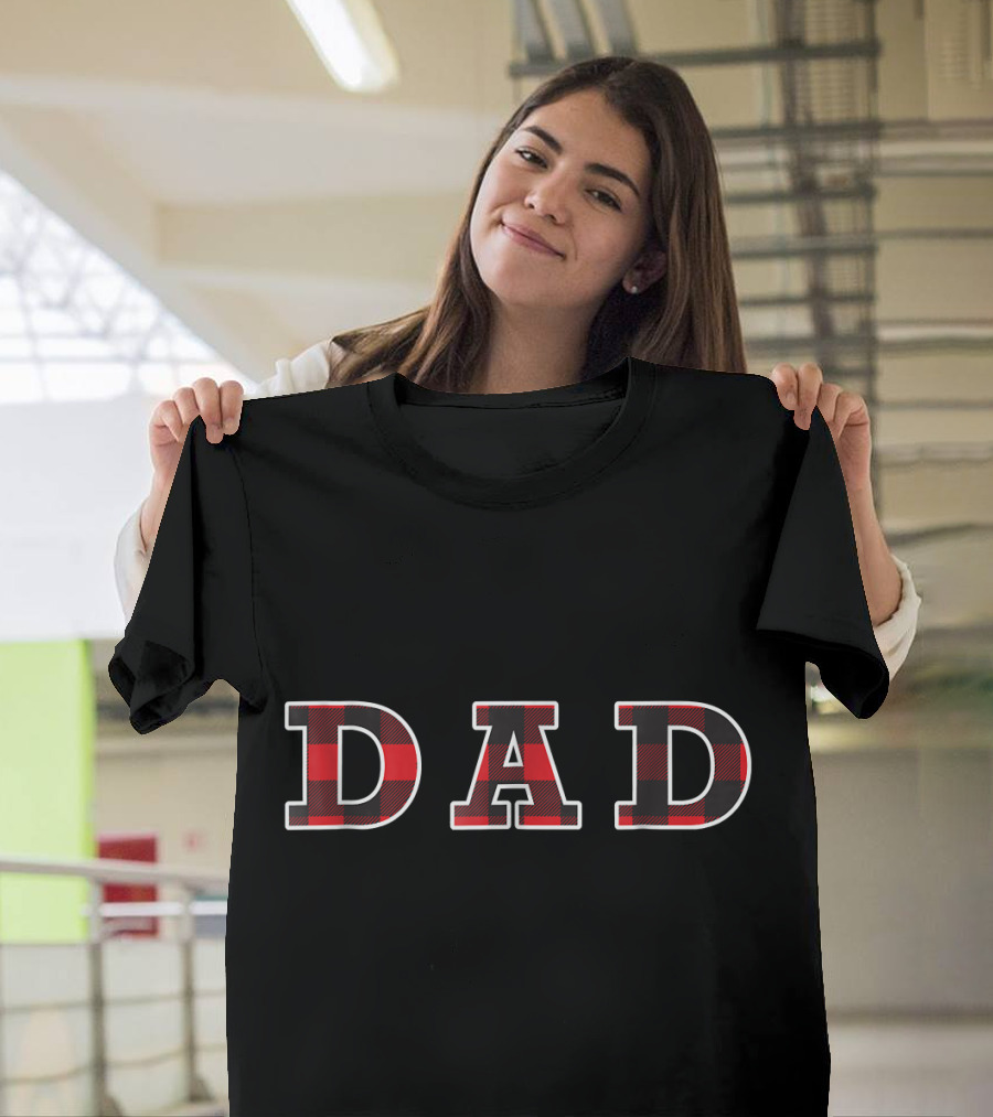 Buffalo Plaid Dad Lumberjack T-Shirt