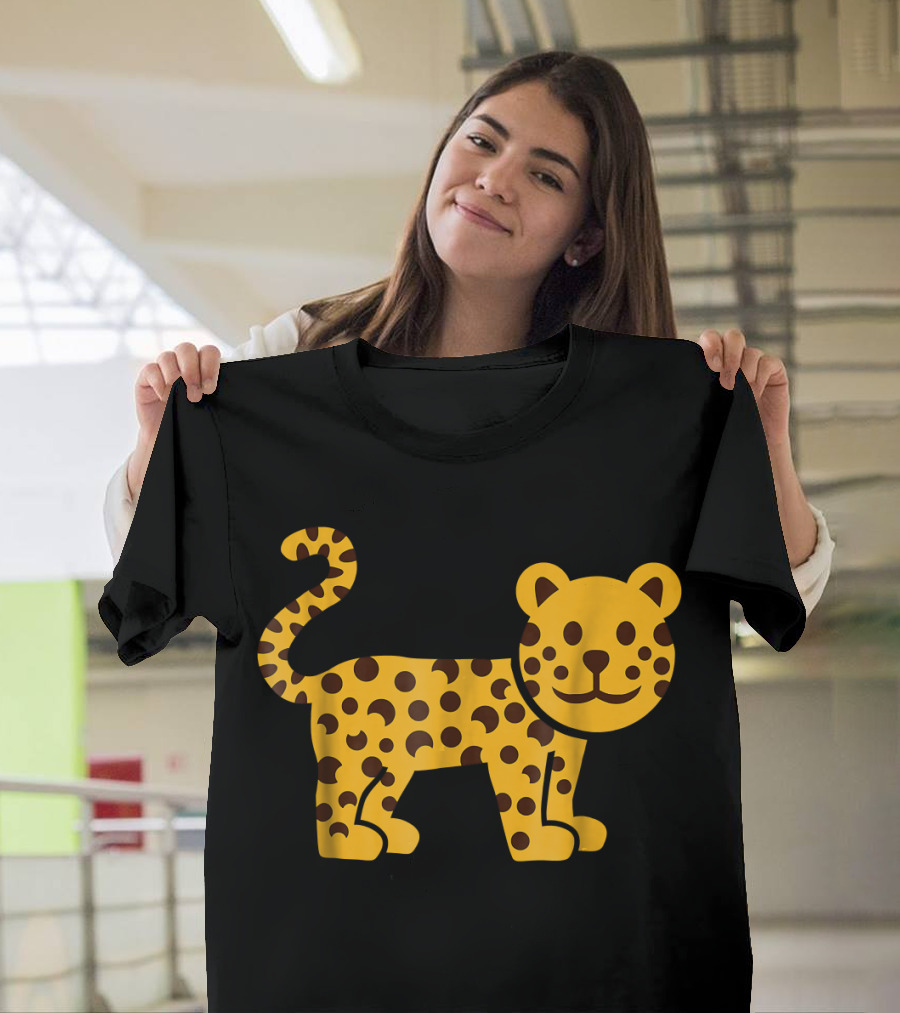 Cute Cartoon Leopard T-Shirt
