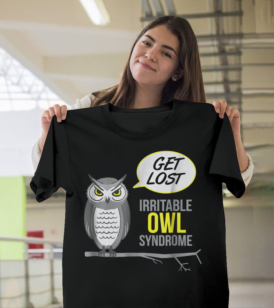 Get Lost Irritable Owl Syndrome Crabby Animal T-Shirt