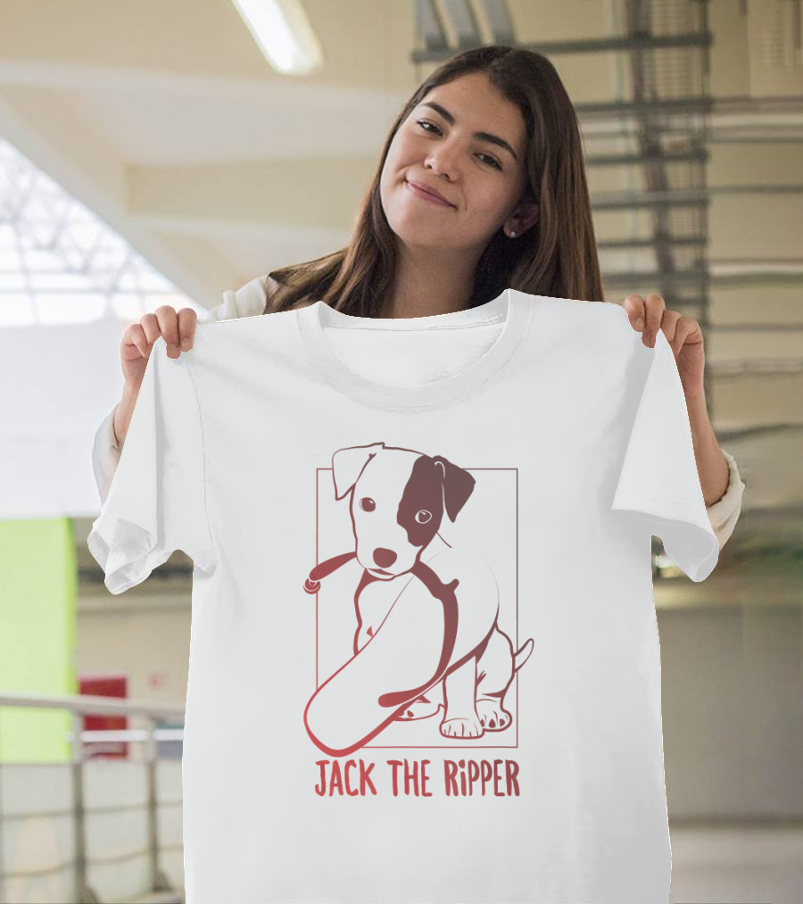 Jack the Ripper Funny Jack Russell Terrier Cool Puppy T-Shirt