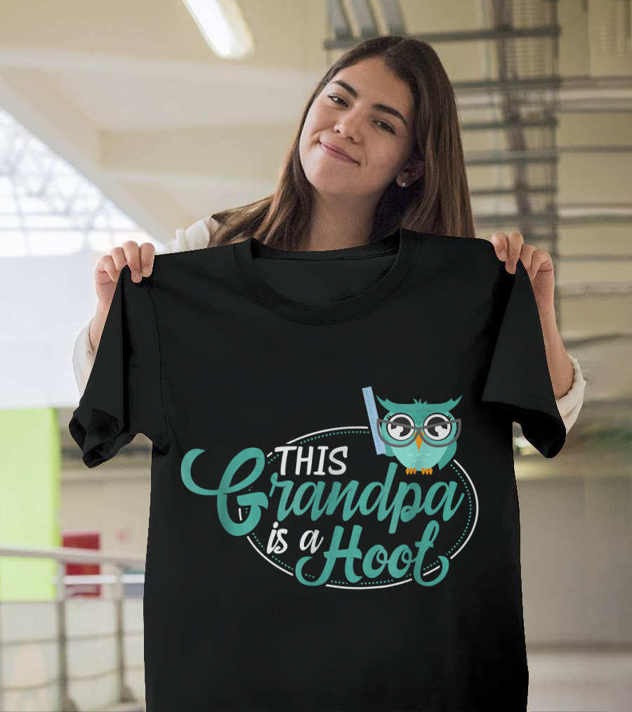 This Grandpa is a Hoot Owl Grandpa Funny T-Shirt