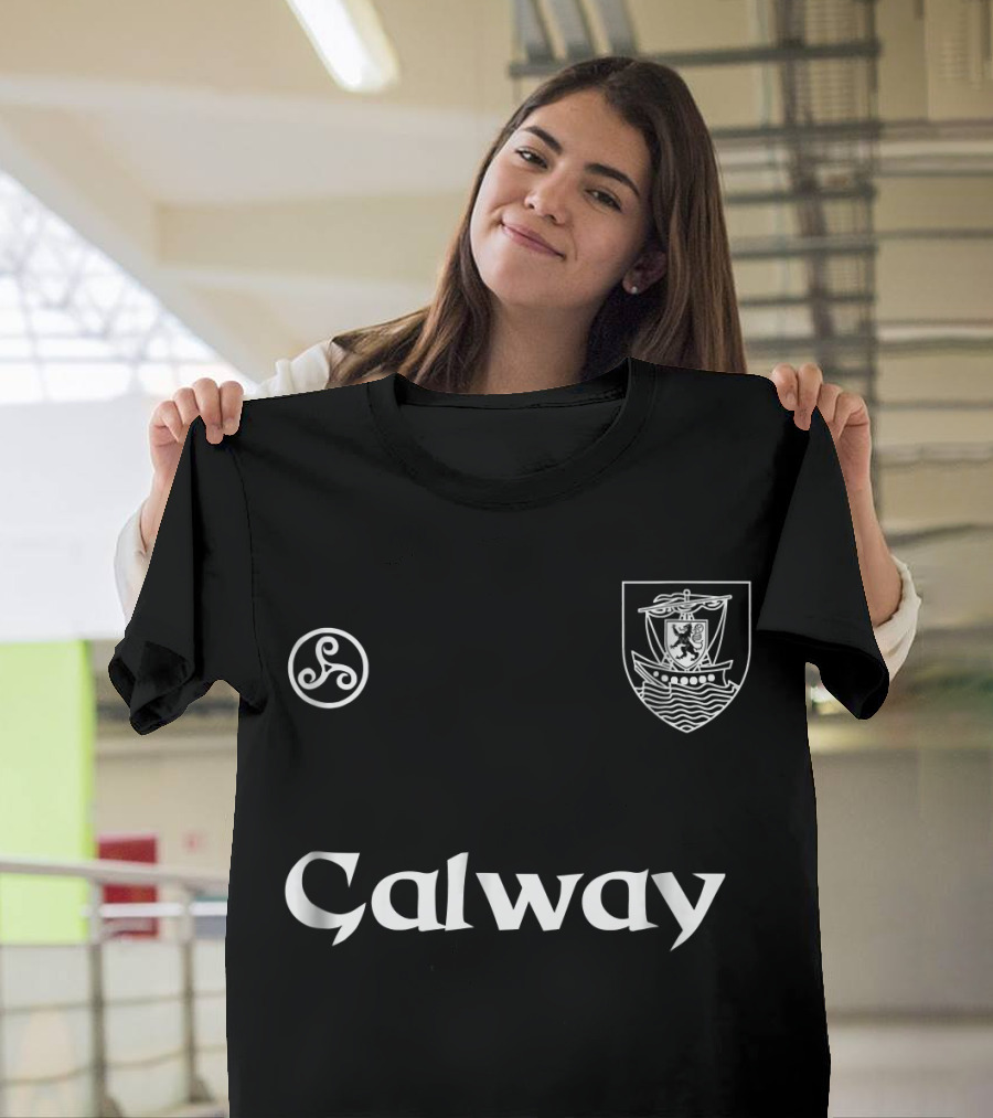 Galway Crest Gaelic Football Hurling Jersey T-Shirt