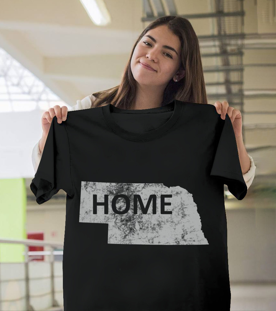 Home Nebraska Map T-Shirt