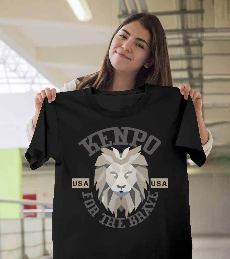 Kenpo For The Brave USA Lion Emblem T-Shirt