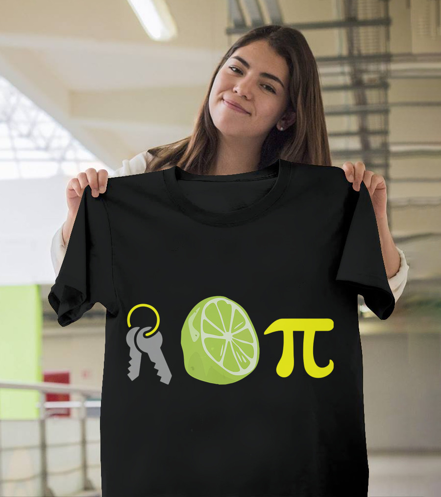 Key Lime Pi Math Nerd Pi Day Symbol with Keys and Lime T-Shirt