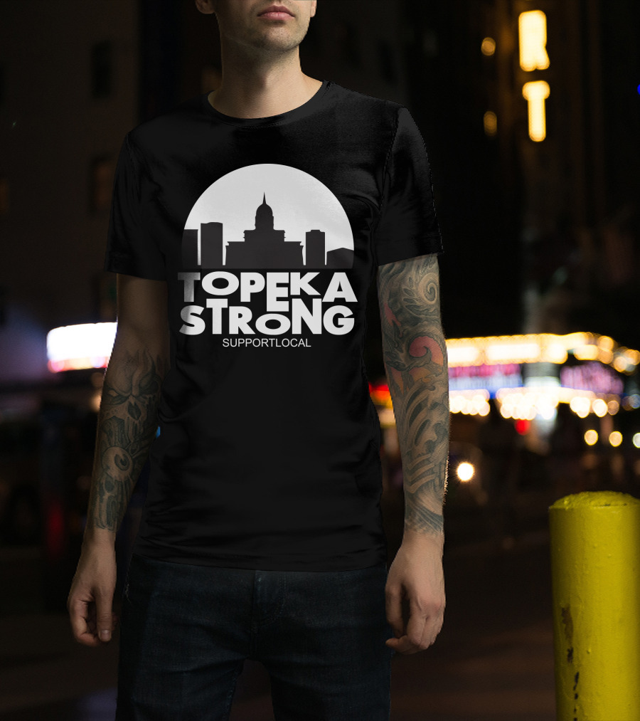 Topeka Strong Support Local Skyline T-Shirt