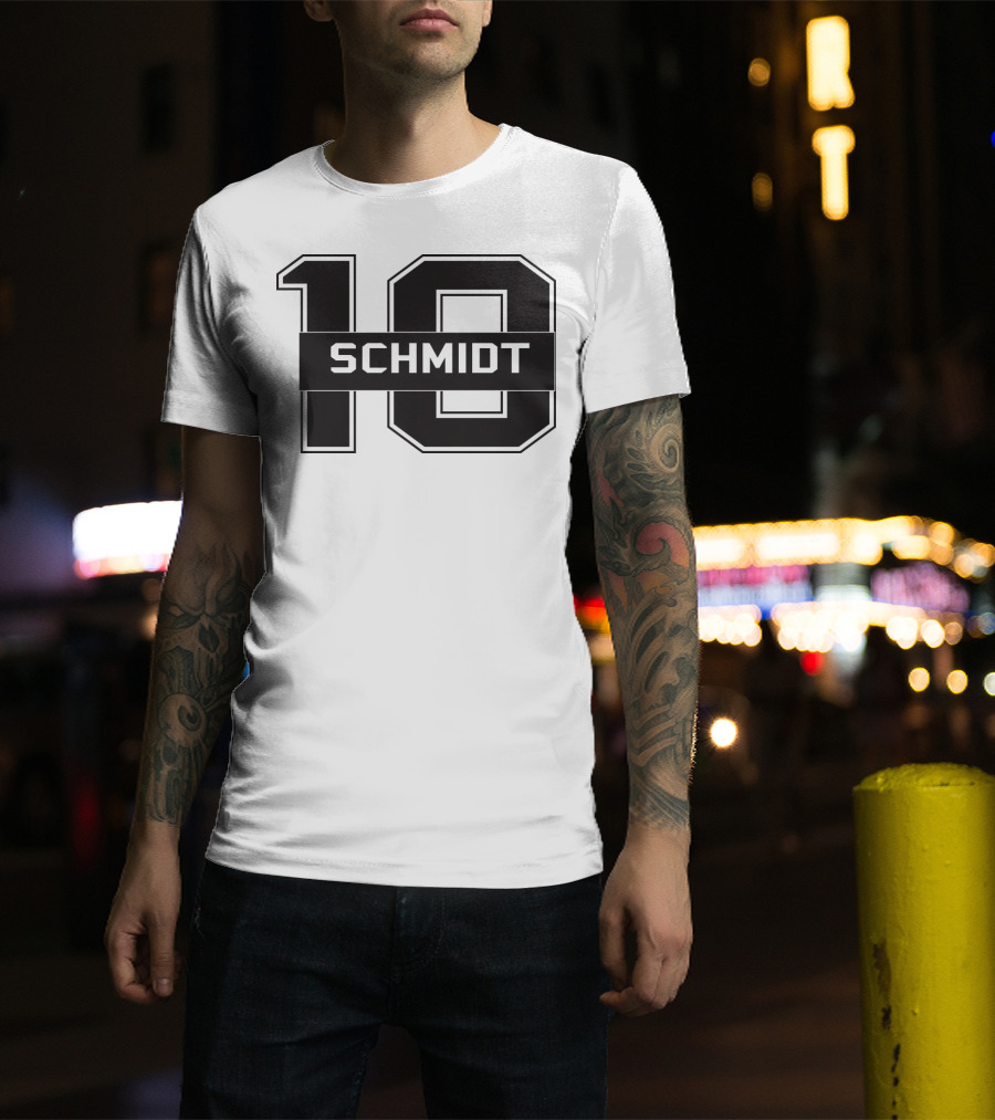 Schmidt 10 Sports Team Inspired Number T-Shirt