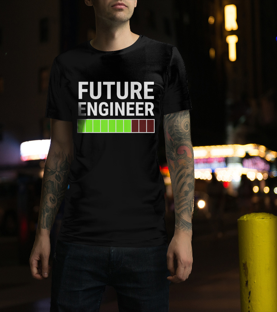 Future Engineer Loading Bar Progress Cool T-Shirt