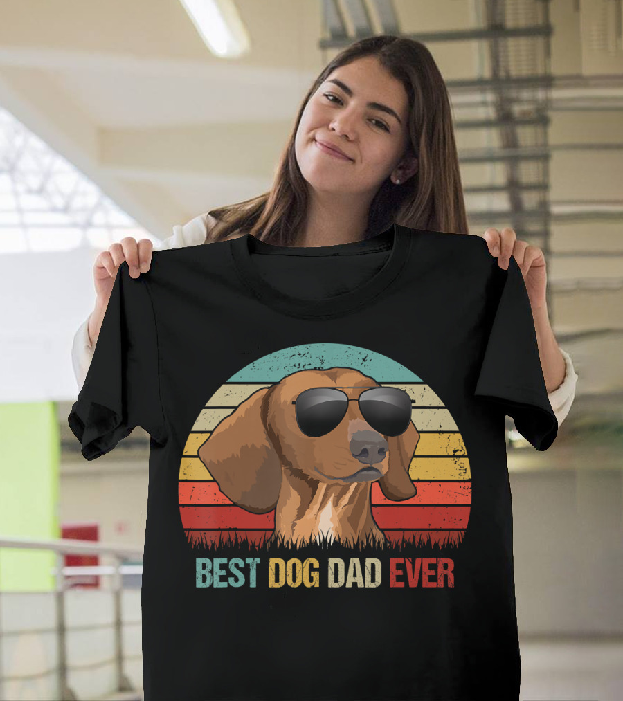 BEST DOG DAD EVER Dachshund Fath Mens T-Shirt