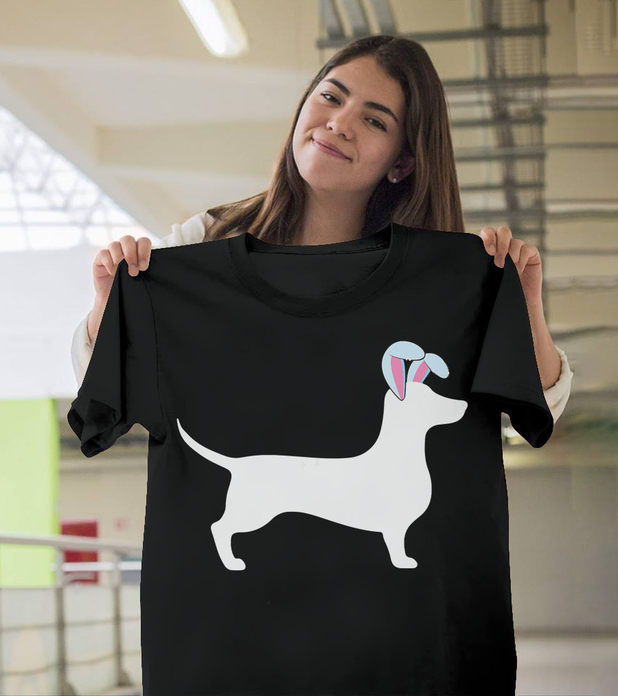 Dachshund Bunny Ear Easter Egg Kids Hun T-Shirt