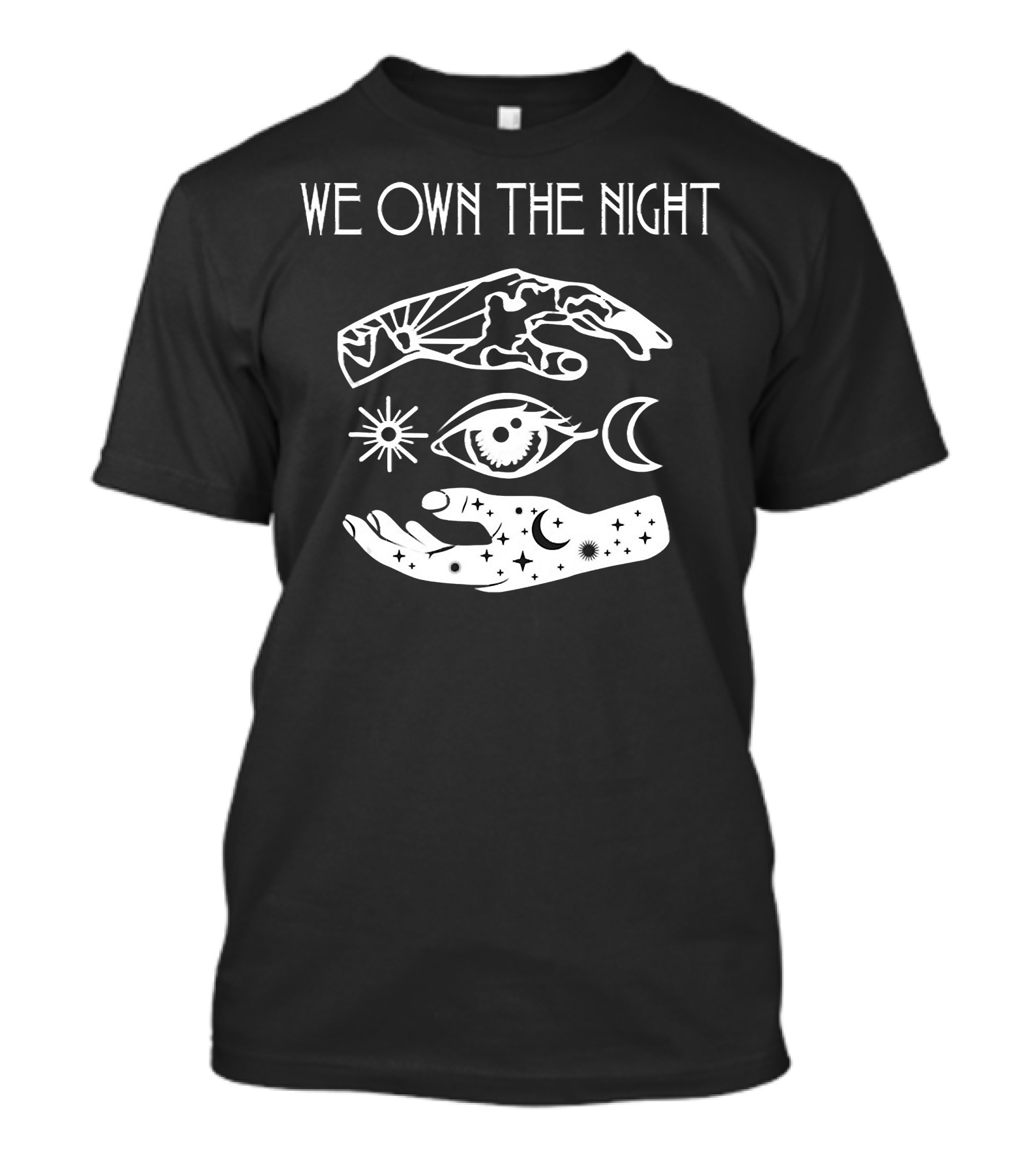 We Own The Night Dance Gavin Dance Celestial Eye Hands Sun Moon T-Shirt
