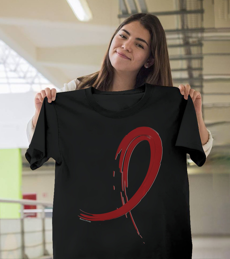 Burgundy Ribbon Stroke Brain Aneurysm Awareness T-Shirt