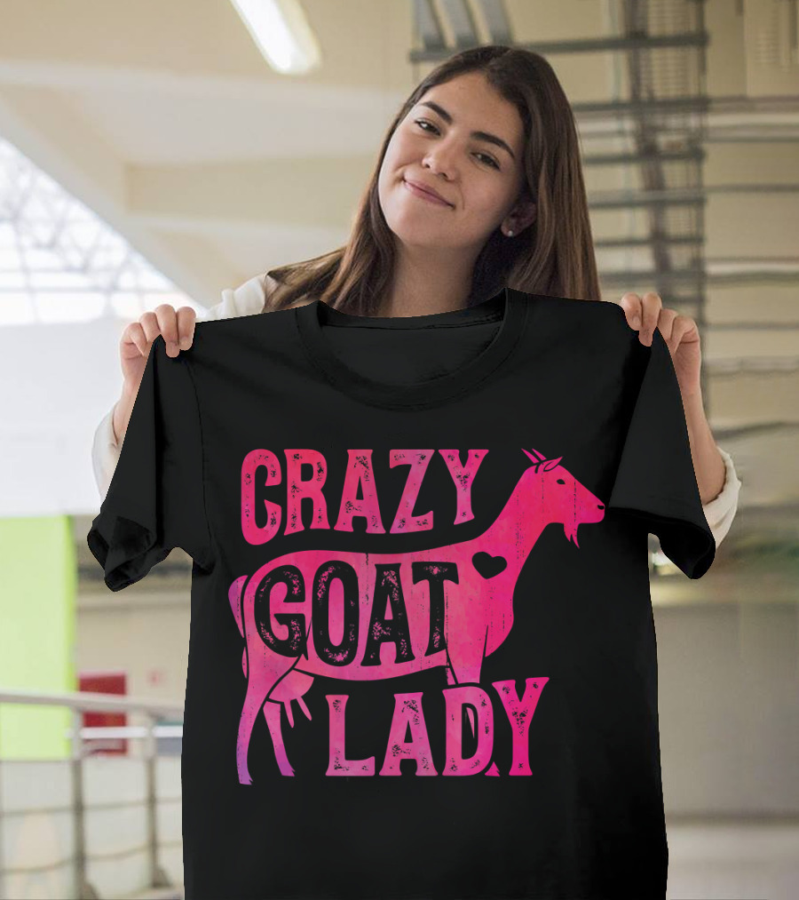 Crazy Goat Lady Funny Goats Lovers T-Shirt