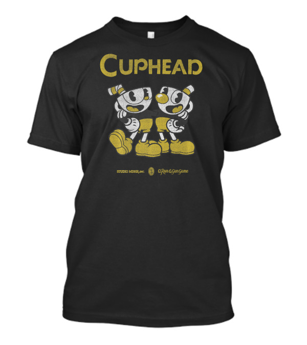 Cuphead A Run And Gun Game Studio MDHR Best Buds Gold Suits T-Shirt