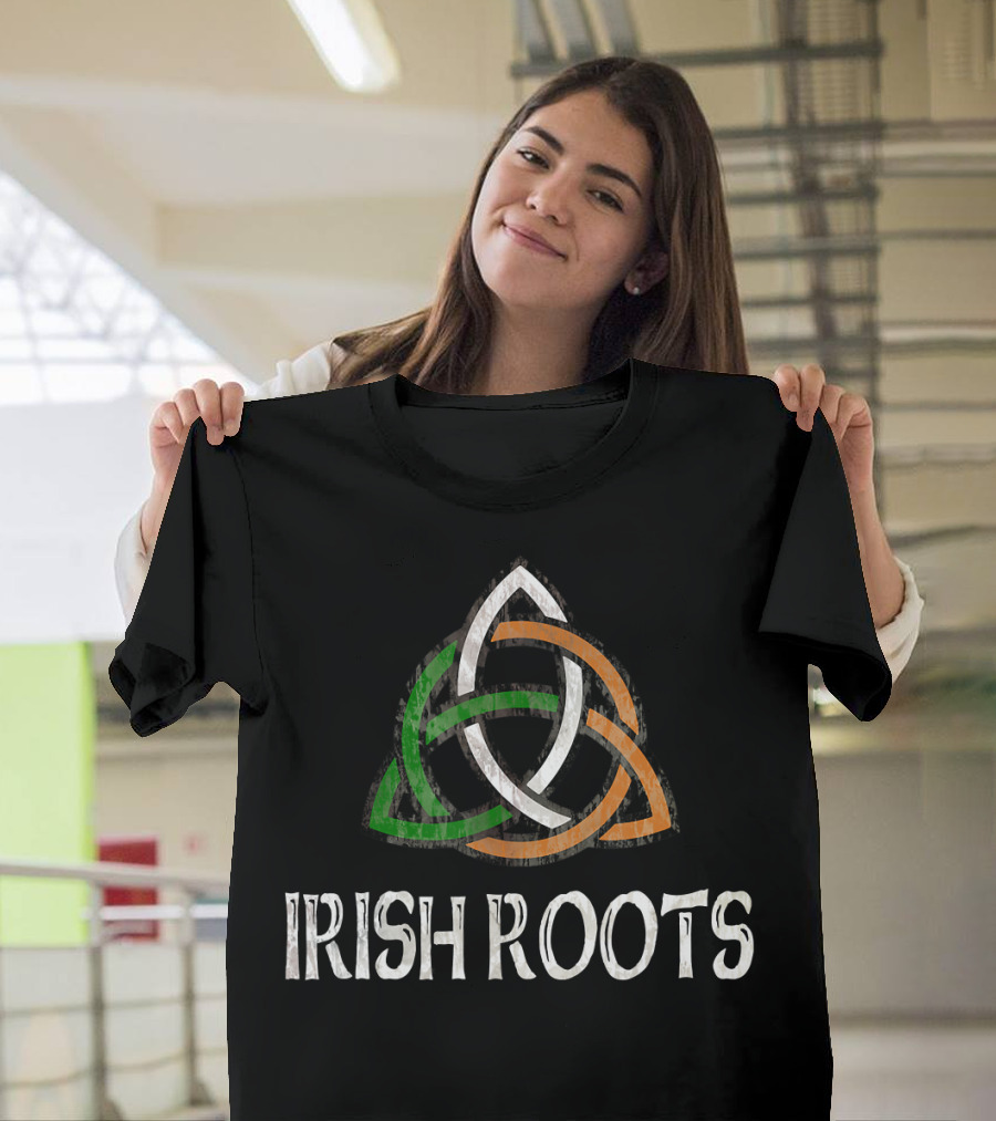 Distressed Irish Roots Celtic Triquetra T-Shirt