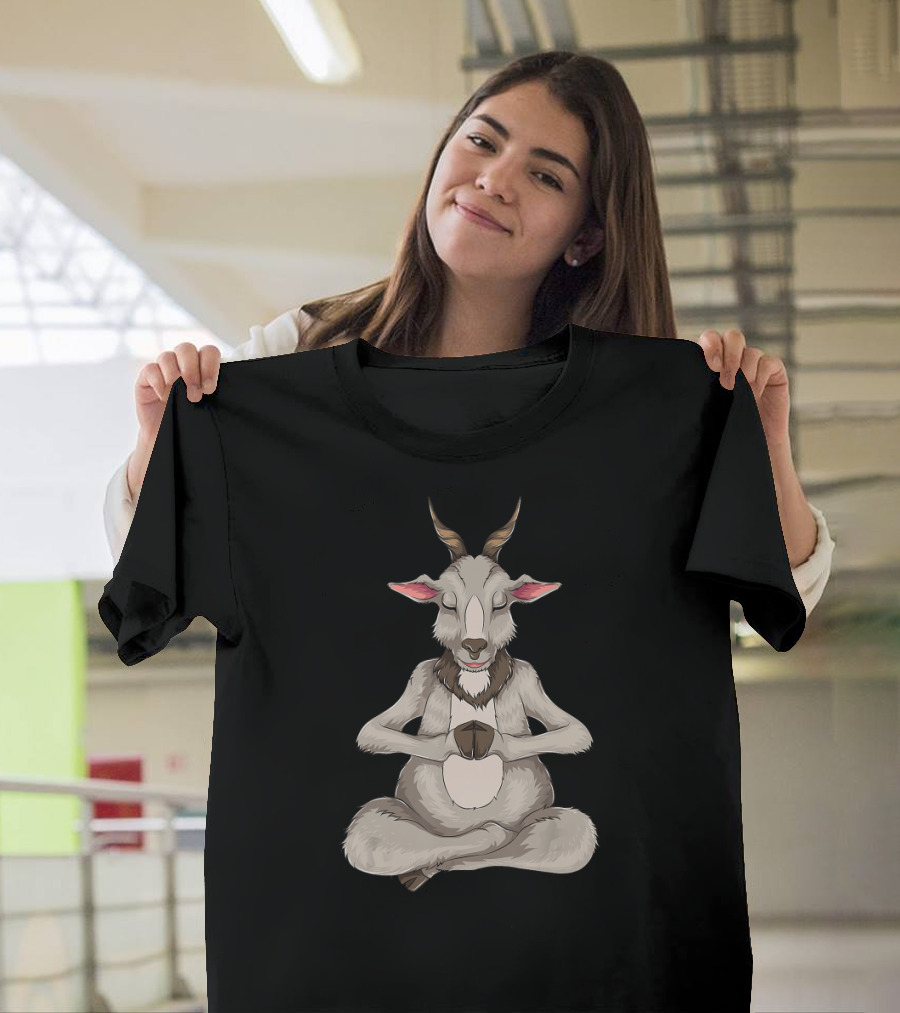 Goat Yoga Funny Mindfulness Meditation Diary T-Shirt