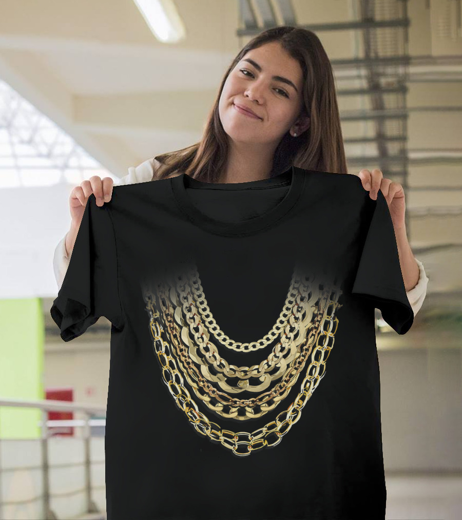 Golden Chains Hip Hop Love and Funny Fan T-Shirt