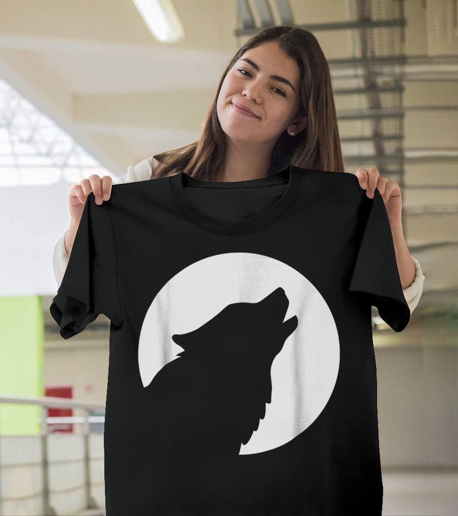 Husky Moon Howling T-Shirt