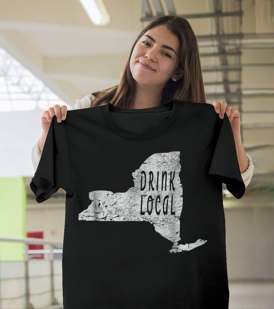 Vintage New York Drink Local Craft Beer T-Shirt